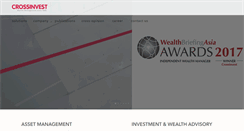 Desktop Screenshot of crossinvest.com.sg